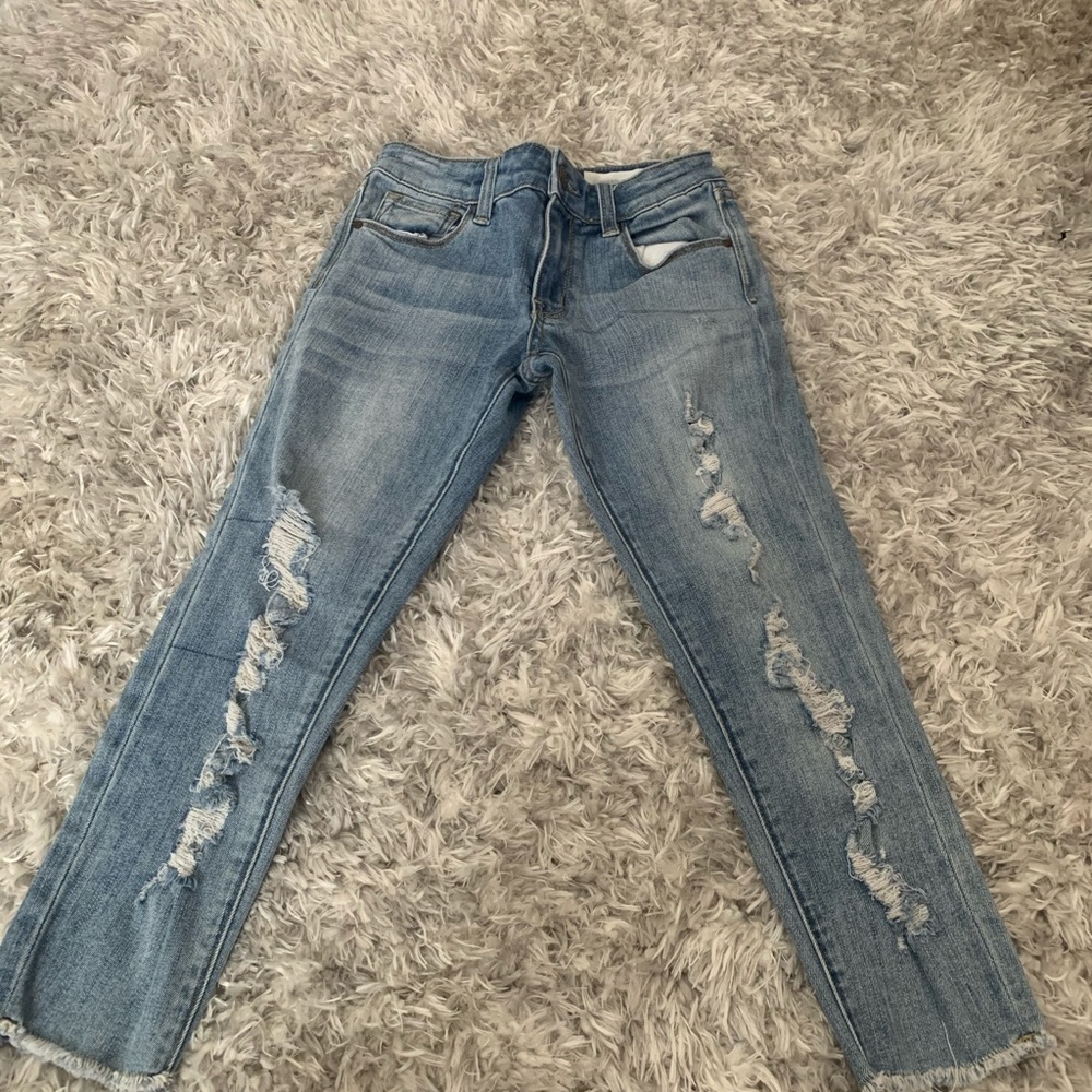 Girls ripped jeans